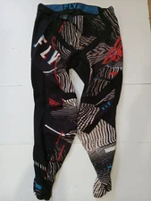 Fly Racing Mens 36 Fly-Lite Hydrogen Off-road Riding Gear Motocross Black Red 