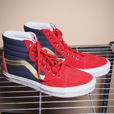 captain marvel vans size 8