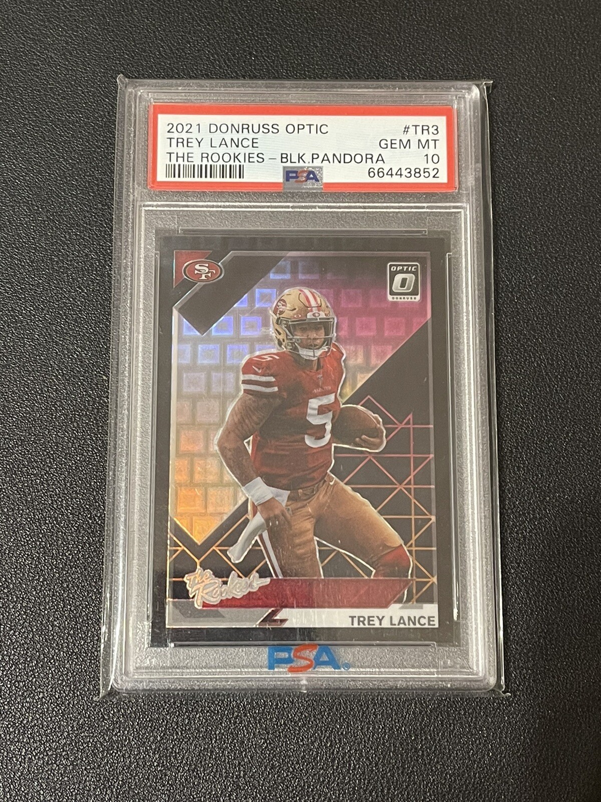 Trey Lance Panini Donruss Optic the Rookies #TR3 Black Pandora