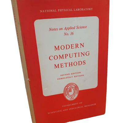 Modern Computing Methods 2. Auflage Hardcover Vintage 1961 Wissenschaft