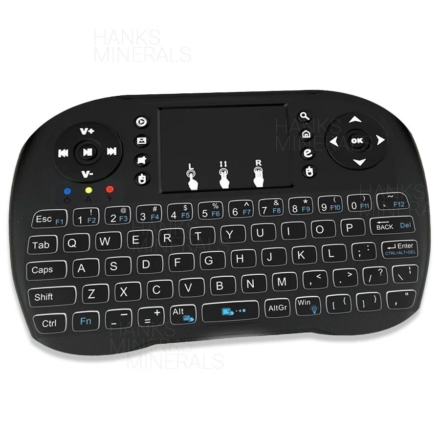 Mini Teclado Inalámbrico Control Remoto Panel Táctil Smart TV Android Box PC 2.4 GHz Foto 2 de 2