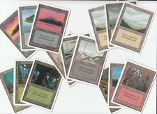 Unlimited Basic Land Lot- 15x land- 1x of each MP-SP Magic the Gathering MTG FTG
