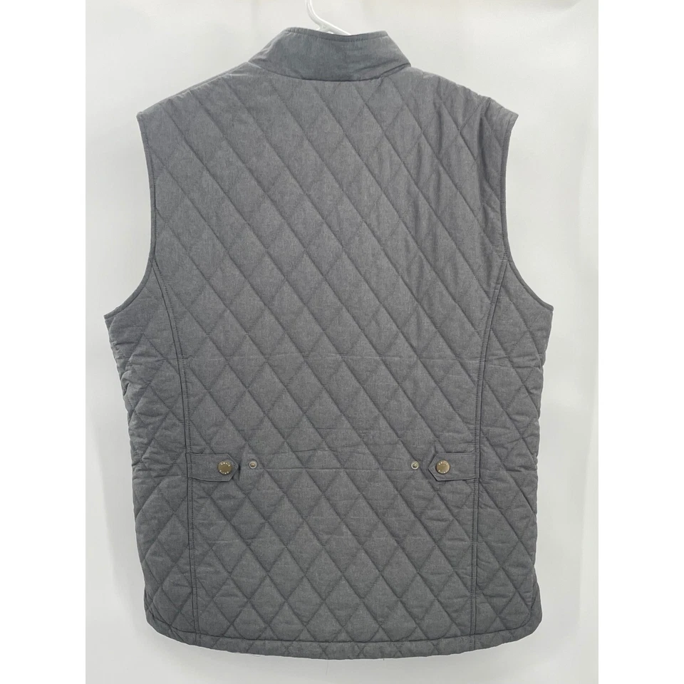 Colete acolchoado Orvis cinza feminino tamanho grande - Imagem 2 de 4