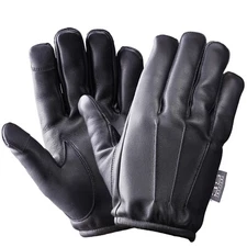 CUT RESISTANT PATROL DUTY SEARCH POLICE LEATHER GLOVE MADE WITH KEVLAR ® LINER 