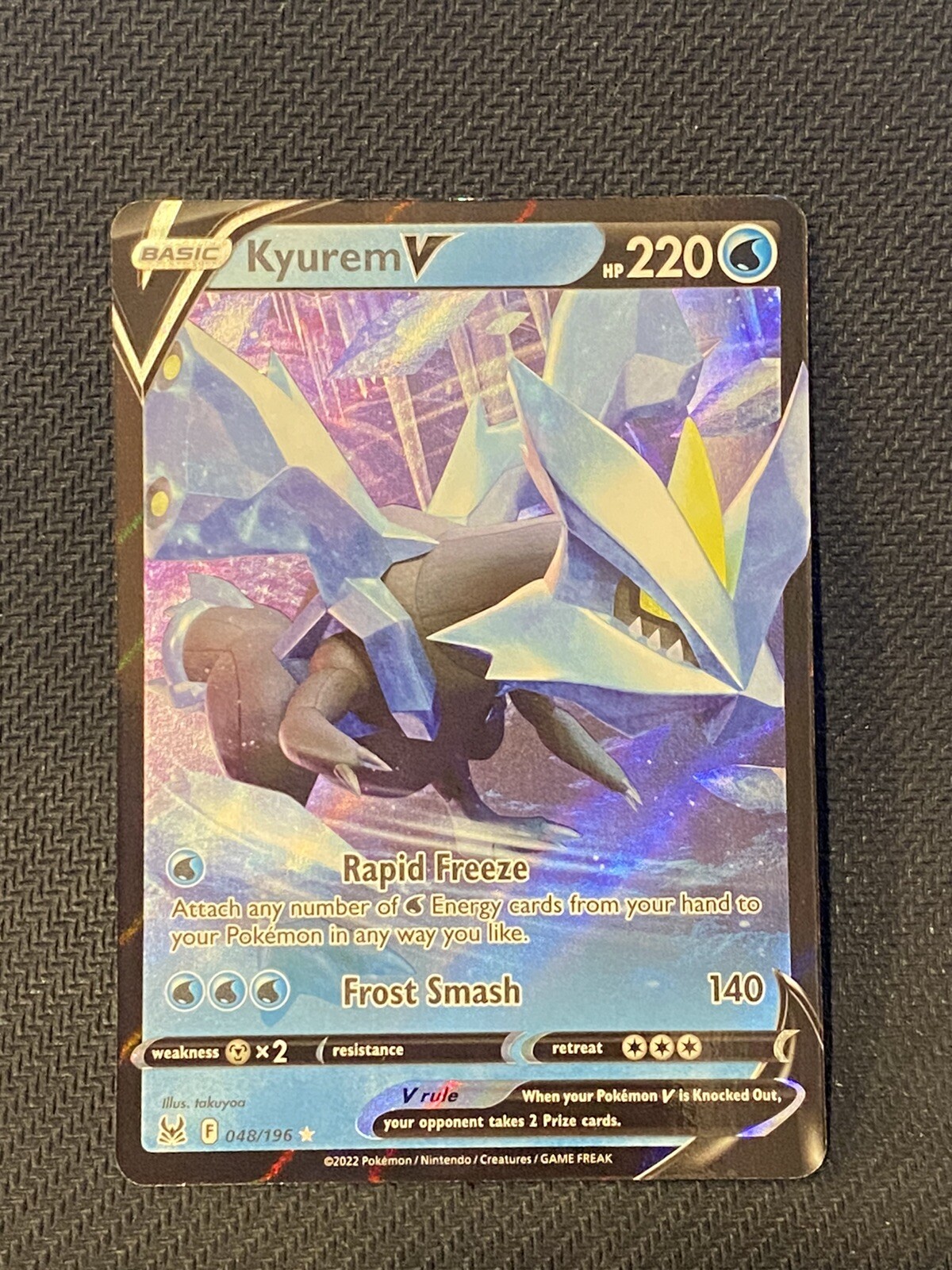 kyurem v pokemon card value  Lost Origin 48 Price  $0.81 Water / 220 / Basic Attack 1 Kyurem V [Jumbo] #48 Prices