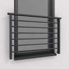 AluLight Antracite French Francese Balcone Ringhiera Aluminio parapetto finestra