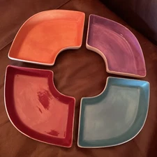 PFALTZGRAFF Equator 4-piece Chip & Dip Veggie Set Trays Only