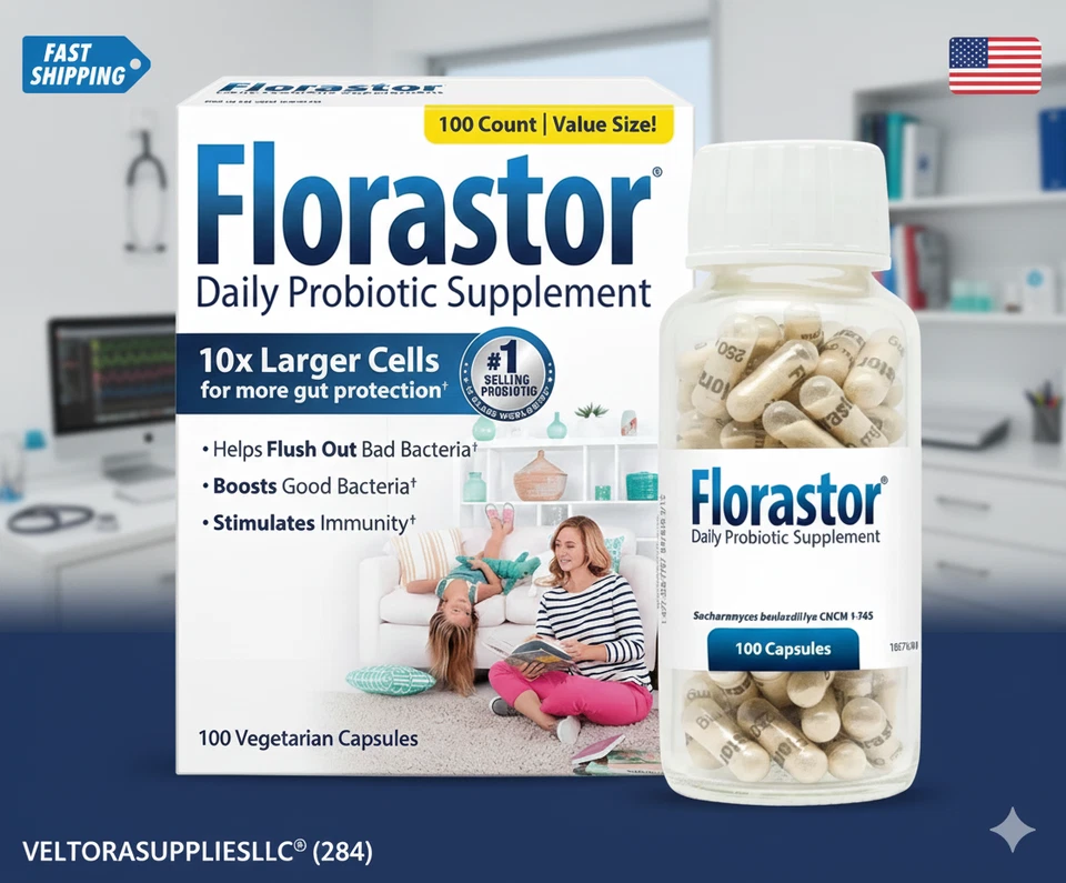 Florastor Probiótico 250 mg - Suplemento diario para la salud digestiva - Exp. 02/2027 Foto 2 de 2