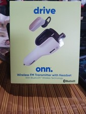 Onn Drive Wireless FM Transmitter and Car Charger with Bluetooth