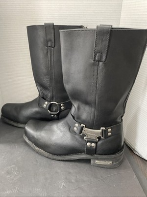 Men's Milwaukee Sz 15 D Classic Harness Motorcycle Zip Boot  MB410