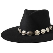 M F Western Silver Concho Hatband D740001436