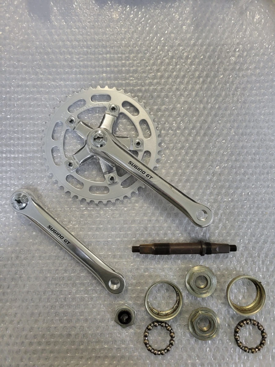 Pédalier Sugini Maxy Or 172,5 Mm 52-42 Dents - Carré + Boîtier, Neuf En Boîte