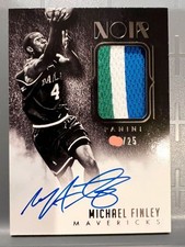 High End Autograph 25 Patch Auto 14 Panini Noir Michael Finley Michael Finley NB