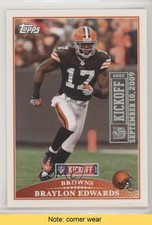 2009 Topps Kickoff Silver Holofoil 1847/2009 Braylon Edwards #8 READ fm0