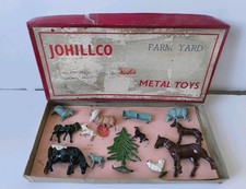 Vintage Johillco John Hill & co Farm Yard metal toy set no. 9/11/2.NEW 