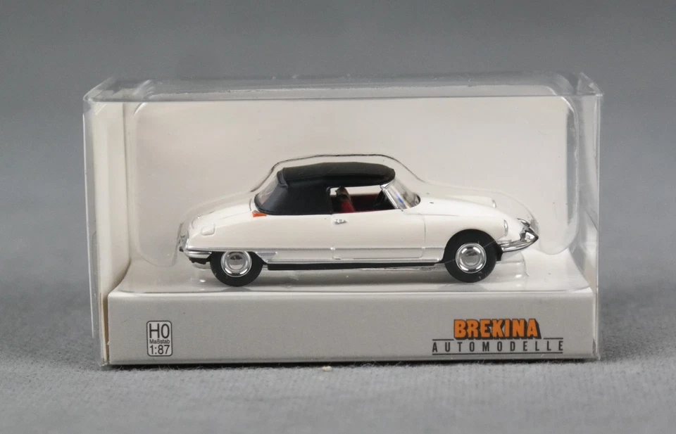 BREKINA 14234 H0,1:87 Citroen DS Cabrio, weiß, geschlossen, 1963 - NEU 2025!