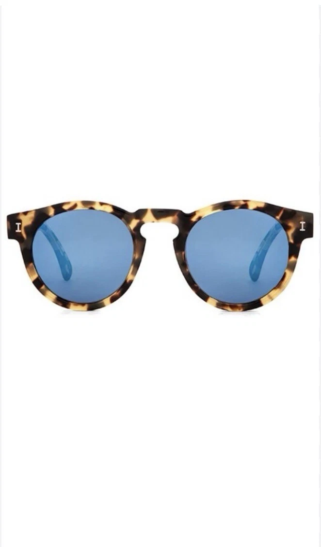 Illesteva Blue Mirrored Sunglasses for Women for sale | eBay display picture 2