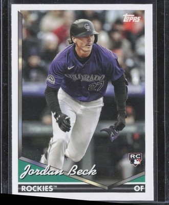 2024 Topps Archives Jordan Beck Rookie Colorado Rockies #273