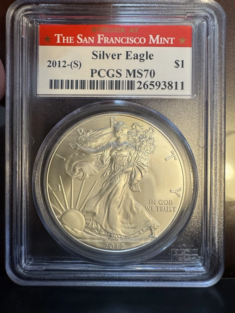 2012 イーグル銀貨 PCGS MS70 first strike American Eagle MS 70