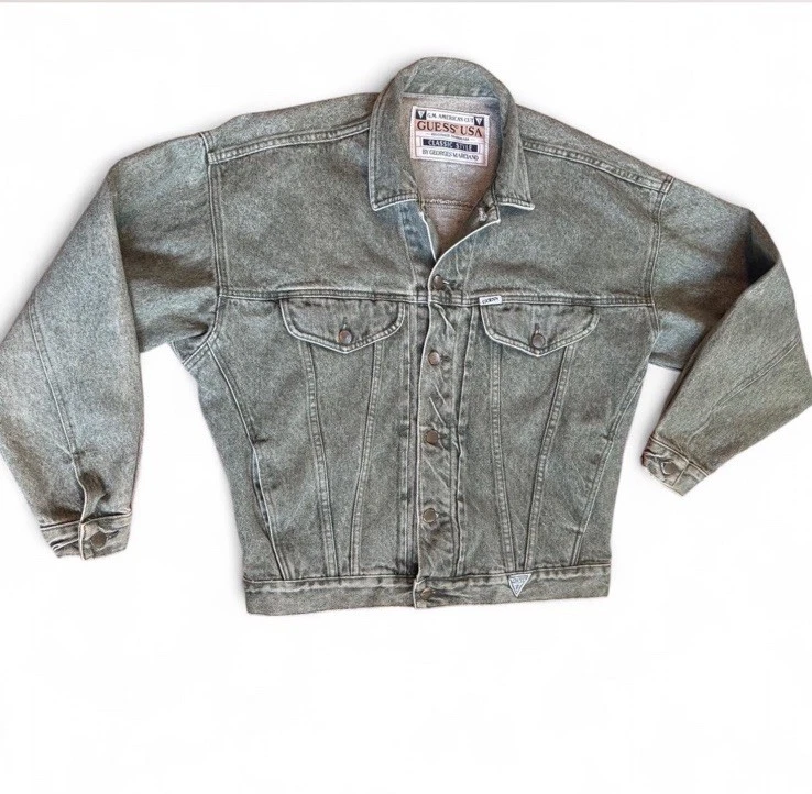 Vintage Guess Corte Americano Estilo Clássico por George’s Marciano Tamanho Pequeno - Imagem 3 de 4