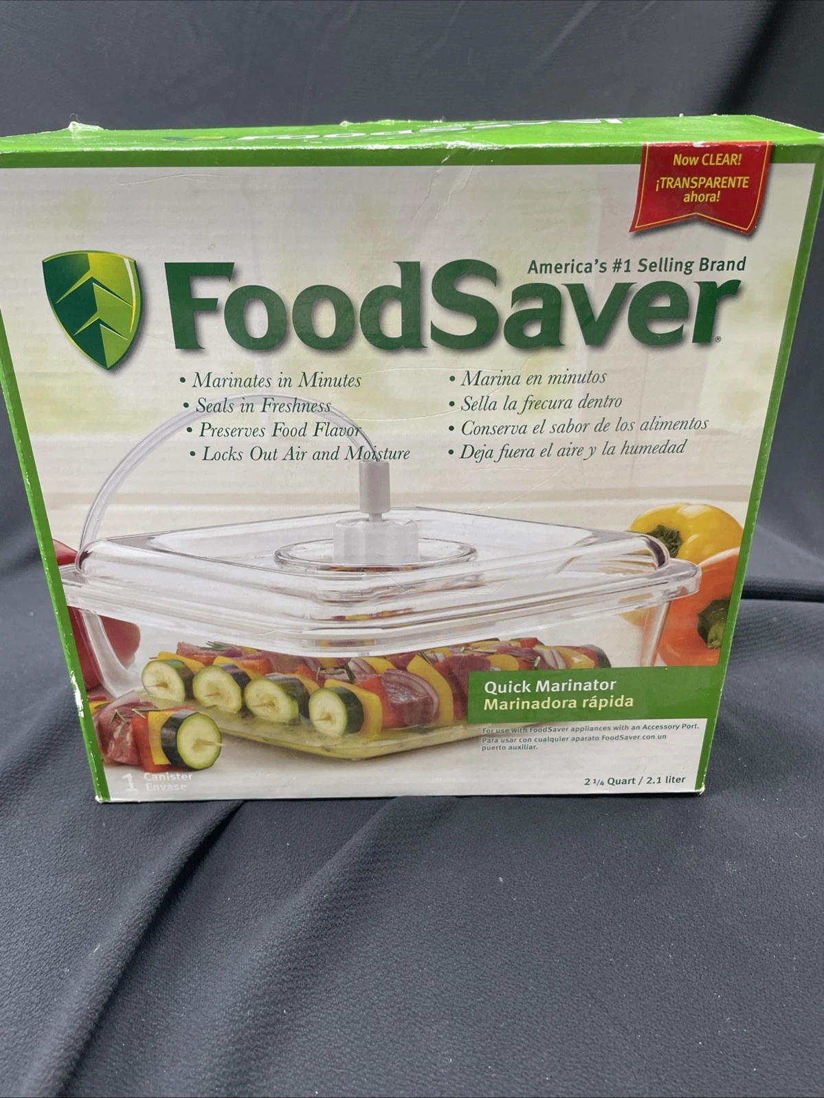 FoodSaver Quick Marinating Canister 2.25 Quart (2.1L) T02-0050-05P Vacuum Seal