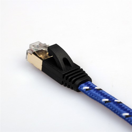 Premium 10 Gigabit Cat 7 Ethernet Cable Nylon Braided 3.3ft Connectors for - 第 9/11 張圖片