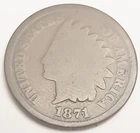 1871 P Indian Head Cent Penny  *G - GOOD*