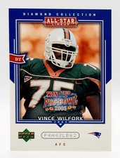 2004 Upper Deck Diamond Collection All-Star Lineup Vince Wilfork RC Patriots