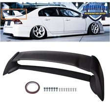 For Honda Civic 2006-2011 Sedan Mugen Style Rr Trunk Spoiler Wing Black Rear For Honda Civic 2006-2011 Sedan Mugen Style Rr Trunk Spoiler Wing Black Rear