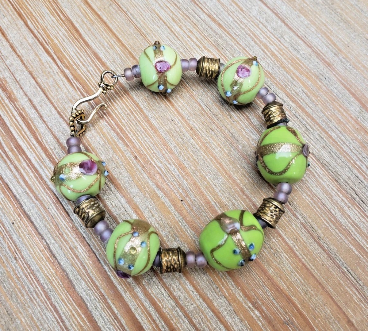 PULSERA CRISTAL MURANO COLORES CON FOTO - Galería Santa - Productos