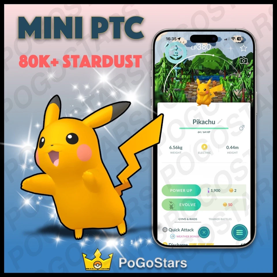 Pokémon PTC GO - Shiny Pikachu - LEGO Stamp Rally✨Special Background✨ - Image 1 of 1