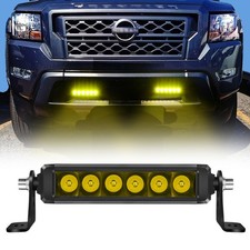 Slim 8 Led Work Light Bar Single Row Spot Driving Fog Offroad Atv 4wd 12v 7