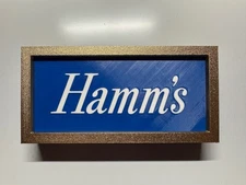 REPLACEMENT GOLD FRAME & LOGO PANEL Hamm's Lake Scene Sign