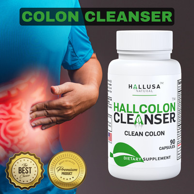 HALLCOLON - Digestive Health & Colon Cleanser - Detox Support - 90 Capsules