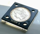 1896 Morgan Silver Dollar Philadelphia Vintage Holder Estate Silver Coin