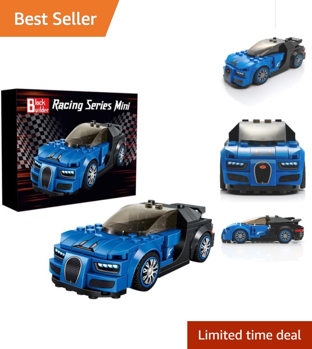 Building Block Set - 237 Pieces For Kids & Adults In Blue