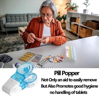 Hygienic Easy-Operate Daily-Use Pocket-Size High-Quality Portable Pill Dispenser