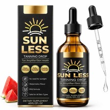 Sunless Tanning Drops,Glow Beauty Drops,Watermelon 2 Fl Oz Pack of 1 , Black