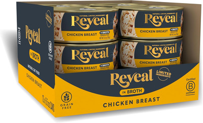 Natural Wet Canned Cat Food, Limited and Natural Ingredients, Grain Free, High P