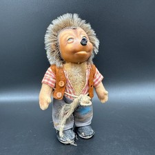 Vintage Steiff Mecki Igel Figur 17cm Hörzu Diehl 50er Jahre Mohair Sammlerstück