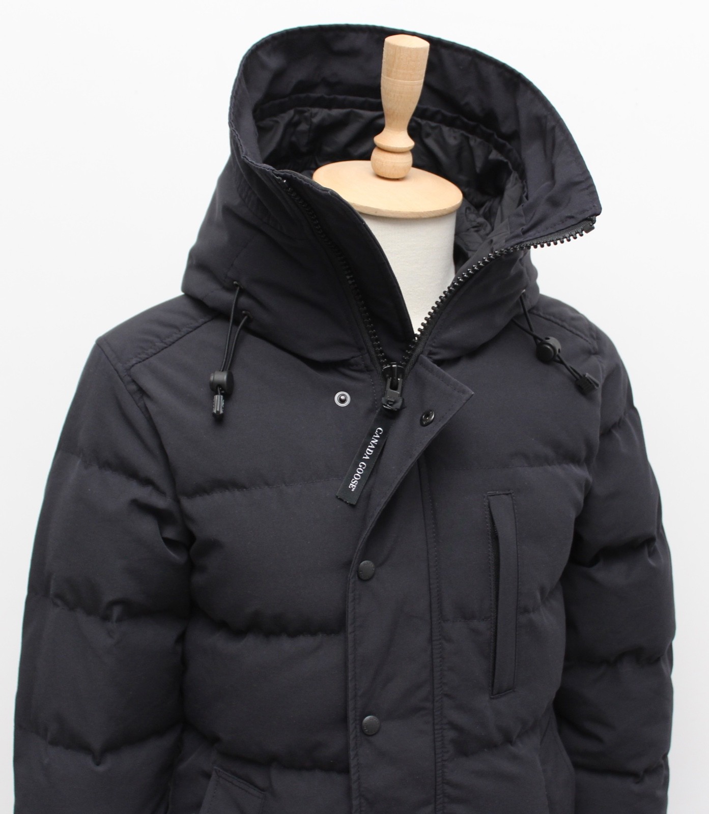 Authentic Men's CANADA GOOSE Carson Parka Down Puffer Jacket Navy Fusion Fit S/M image 4