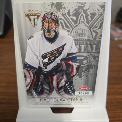 2003-04 Pacific Private Stock Titanium 76/99 Rastislav Stana #140 Rookie RC Caps