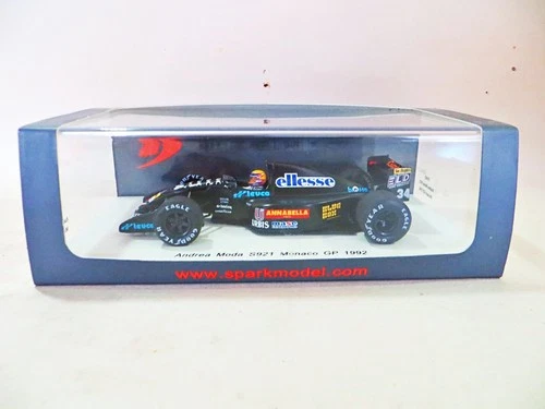 SPARK S3892 ANDREA MODA S921 F1 MONACO GP 1992 #34 ROBERTO MORENO. 1:43. RARE.