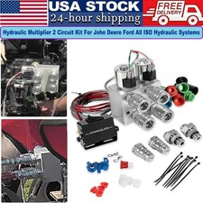Hydraulic Multiplier Kit 2 Circuit +couplers &switch Box Control For John Deere+
