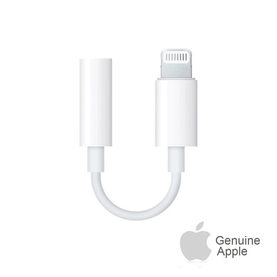 Apple Lightning to 3.5 mm Headphone Jack Adapter Original OEM iPhone 8+ X 11 12 - Image 2 of 3