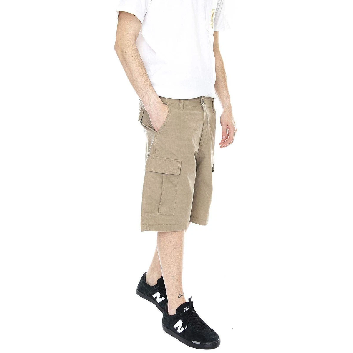 Short classique en cuir noir pour homme - Style court sophistiqué - All