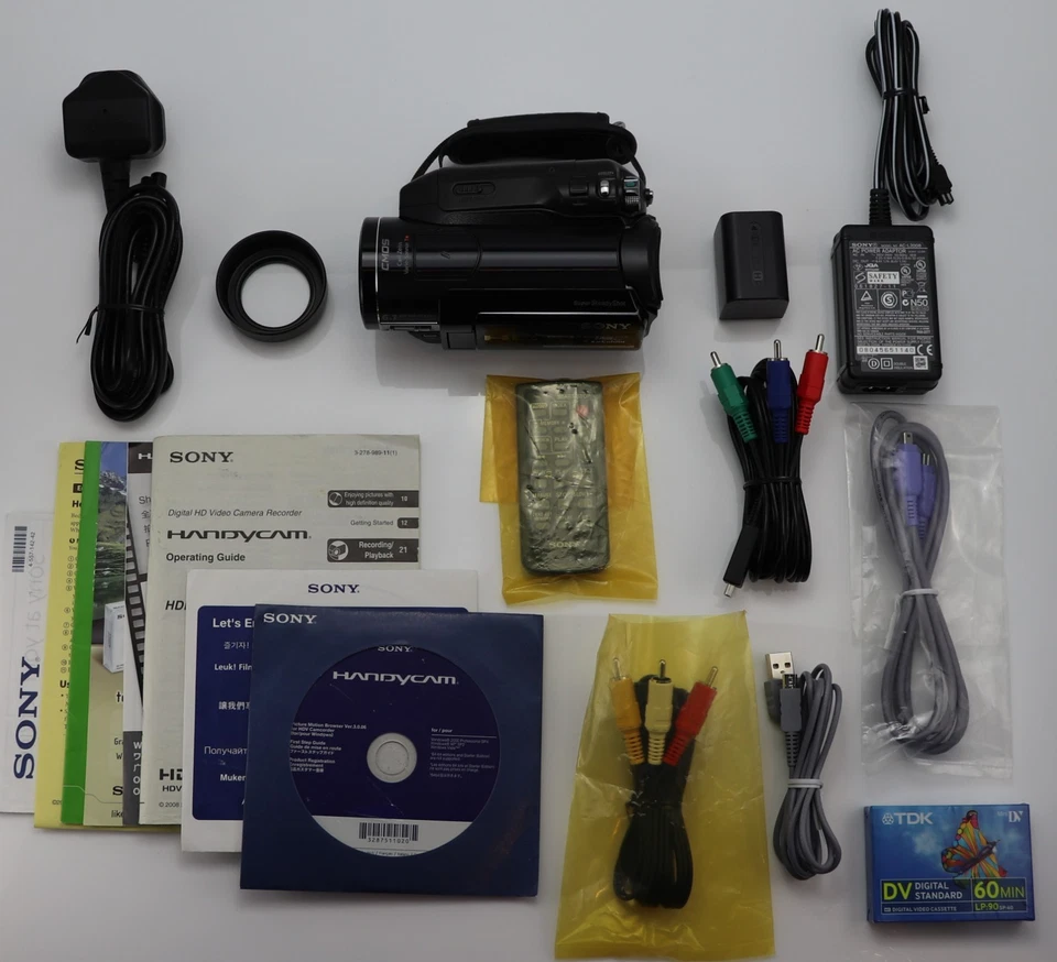 SONY HDR-HC9E CAMCORDER MINI DV TAPE HD HDV HIGH DEFINITION VIDEO CAMERA - Image 2 of 3