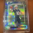 Drake Maye 2024 Panini Donruss Optic Holo Rated Rookie Silver Prizm RC #229