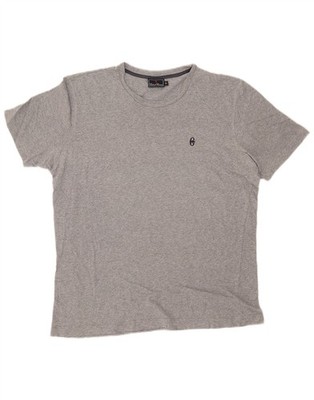 Conte of Florence Damen Grafik T-Shirt Oberteil UK 18 XL grau fleckig BN04