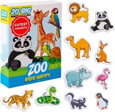 animal magnets for kids -real LARGE fridge magnets for toddlers- Magnetic EDUca